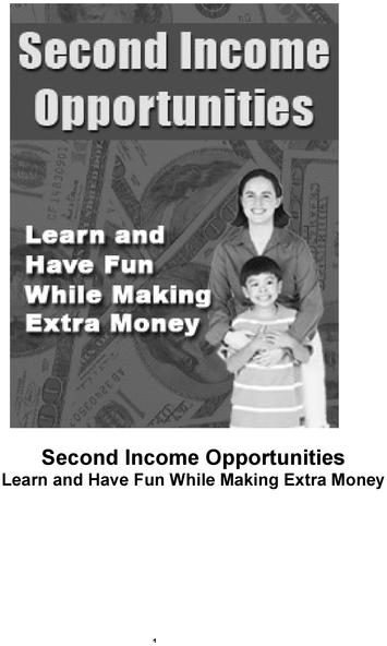 Product picture Second Income Opportunities